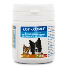 Вет Кол-Хорн, витамины для кошек и собак МРЧ (глюкозамин, хондроитин, минералы)